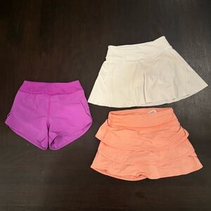 Athleta Girl Short/Skort Bundle XS 6